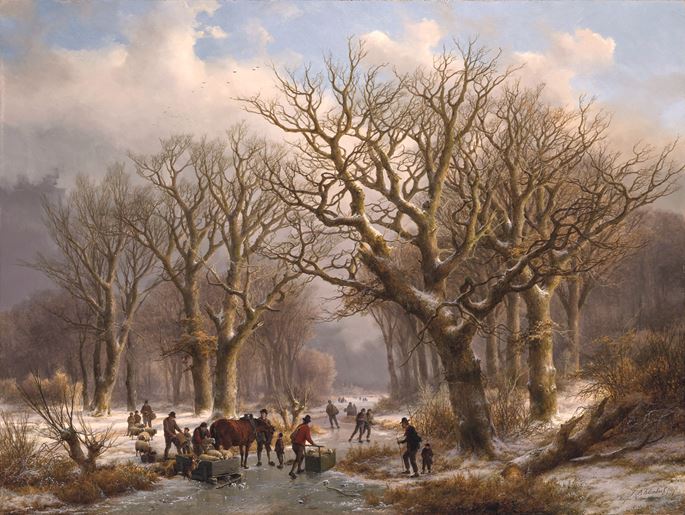 Johan Bernhard Klombeck - A winter landscape | MasterArt